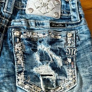 Miss Me sequin shorts 25